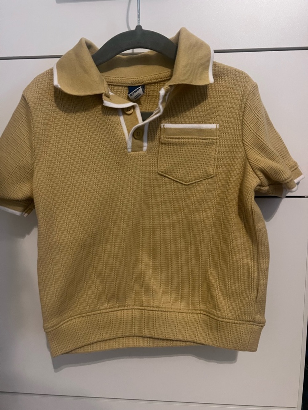 Unbranded Kids' Mustard Short-Sleeve Polo Top